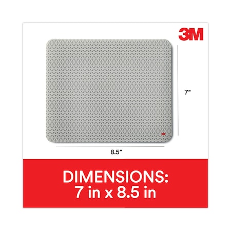 3M Precise Mouse Pad, Nonskid Repositionable Adhesive Back, 8.5x7 MP200PS